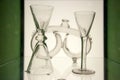 Vintage glass cups old glasswork from Stockholm, Sweden