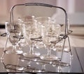 Vintage Glass Set In Soft Focus Royalty Free Stock Photo