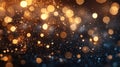 Vintage Glitter Lights, A beautiful background featuring shimmering gold and silver lights, creating a luxurious bokeh effect