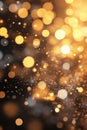 Vintage Glitter Lights, A beautiful background featuring shimmering gold and silver lights, creating a luxurious bokeh effect