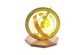 Vintage globe isolated Royalty Free Stock Photo