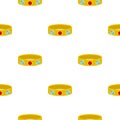 Vintage gold bangle pattern seamless Royalty Free Stock Photo