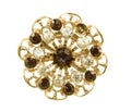 Vintage Gold Broach with Full clipping pa