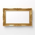 Vintage Gold Frame Isolated