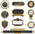 Vintage gold frame vector banners Royalty Free Stock Photo