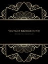 Vintage gold lace background Royalty Free Stock Photo