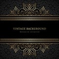 Vintage gold lacy background Royalty Free Stock Photo