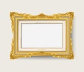 Vintage gold picture frame Royalty Free Stock Photo