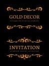 Vintage gold vignettes