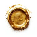 Vintage Gold Wax Seal Stamp on White Background. Generative ai Royalty Free Stock Photo