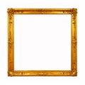 Vintage golden frame with blank space Royalty Free Stock Photo