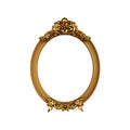 Vintage golden frame with blank space Royalty Free Stock Photo