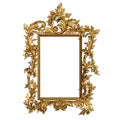Vintage golden frame with blank space Royalty Free Stock Photo