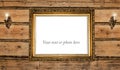 Vintage golden picture frame Royalty Free Stock Photo