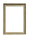 Vintage golden vertical frame