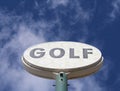 Vintage golf sign