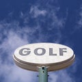 Vintage golf sign