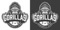 Vintage gorillas baseball club logotype