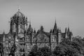 Vintage Gothik Architecture Chhatrapati Shivaji Maharaj Terminus Railway Station Royalty Free Stock Photo