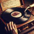 vintage romantic Musi player classic look love special