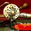 Vintage gramophone, old record player
