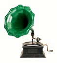 Vintage gramophone record player Royalty Free Stock Photo