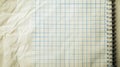 Vintage graph paper notebook. AI Generated Royalty Free Stock Photo