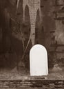 A vintage gravestone concept for background