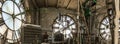 Clock room works in tower Royalty Free Stock Photo