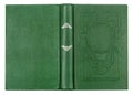 Vintage green book with embossed