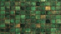 Vintage Green Ceramic Tile Background for Kitchen and Bathroom Decor Royalty Free Stock Photo