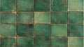 Vintage Green Ceramic Tile Background Perfect for Kitchen or Bathroom Dcor Royalty Free Stock Photo