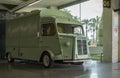 Vintage green Citroen H van parked