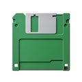 Vintage green floppy disk symbolizing digital nostalgia Royalty Free Stock Photo