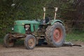 Vintage green German tractor Royalty Free Stock Photo