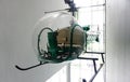 Vintage green helicopter on display Royalty Free Stock Photo