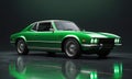 Vintage Green Sports Coupe