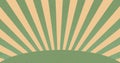 Vintage green sun retro banner background. Grunge sunburst. Sun beam textured sunlight Vector illustration.