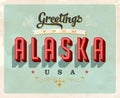 Vintage greetings from Alaska Vacation Postcard.
