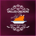 Vintage grilled chickens signage