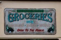 A Vintage Grocery Store Sign