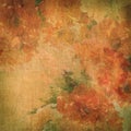 Vintage background with flowers (roses) Royalty Free Stock Photo