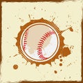 Vintage grunge baseball