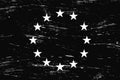 Vintage Grunge European Union Flag