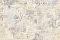 Newspaper paper grunge vintage old aged texture background Royalty Free Stock Photo