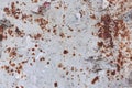 Vintage grungy white texture natural cement, metal or stone old retro pattern layout rusted abandoned in Sofia, Bulgaria, Eastern Royalty Free Stock Photo