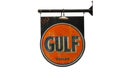 Vintage Gulf Oil Company dealer sign.