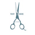 Vintage Hair Cutter Scissor Symbol Icon Vector for Barbershop