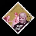 Vintage Haiti Postage Stamp With Portrait of Winston Churchill