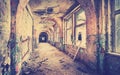 Vintage hallway back dated 1876 Royalty Free Stock Photo